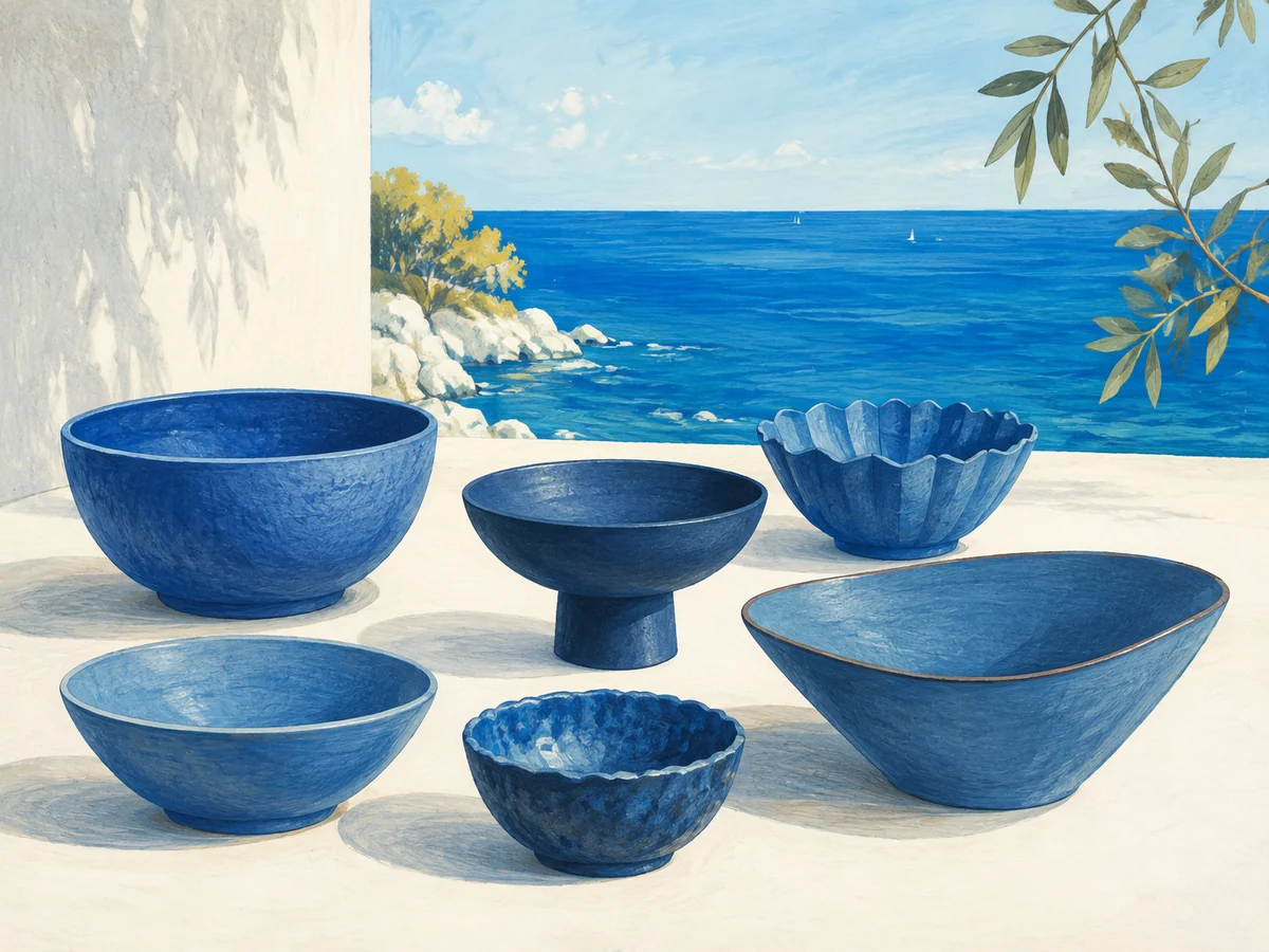 Blue bowls